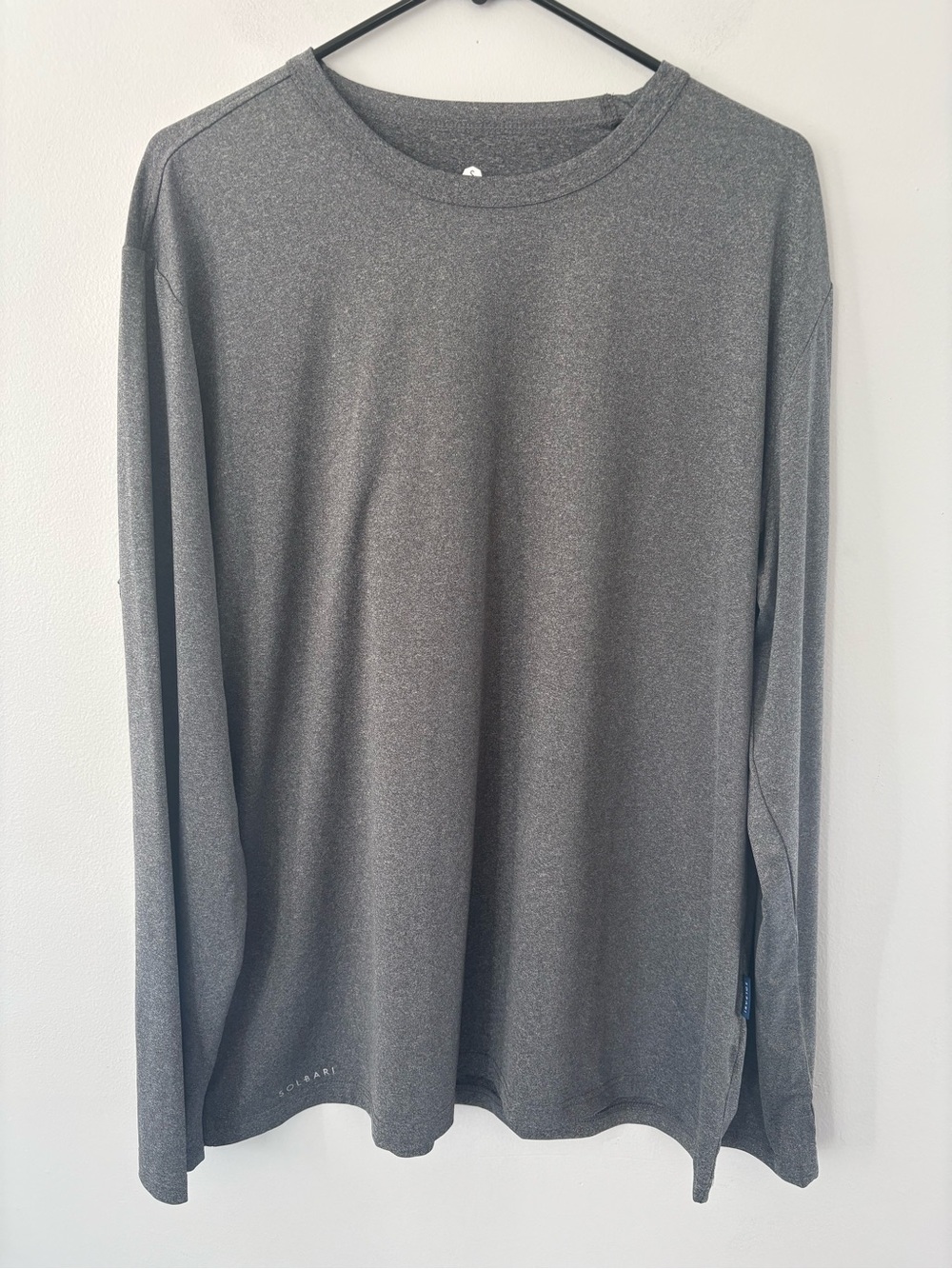 Solbari Men's Size XXL UPF 50+ Long Sleeve Sun Shirt Gray Activewear Top
